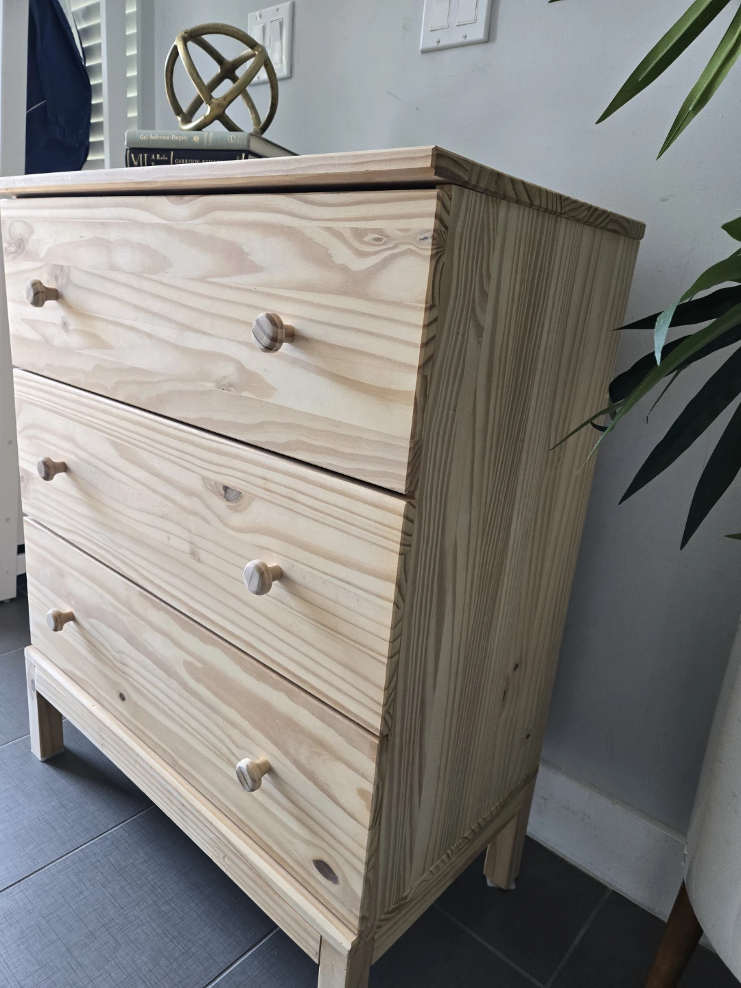 Newly sanded 3 drawer tarva dresser - photo 5