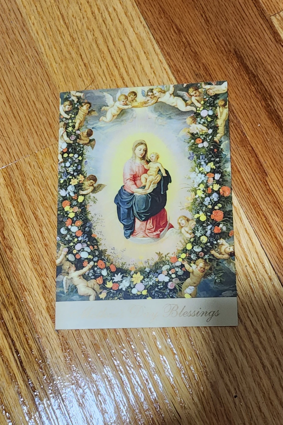 Religious Greeting Card "Many Blessings"⚽