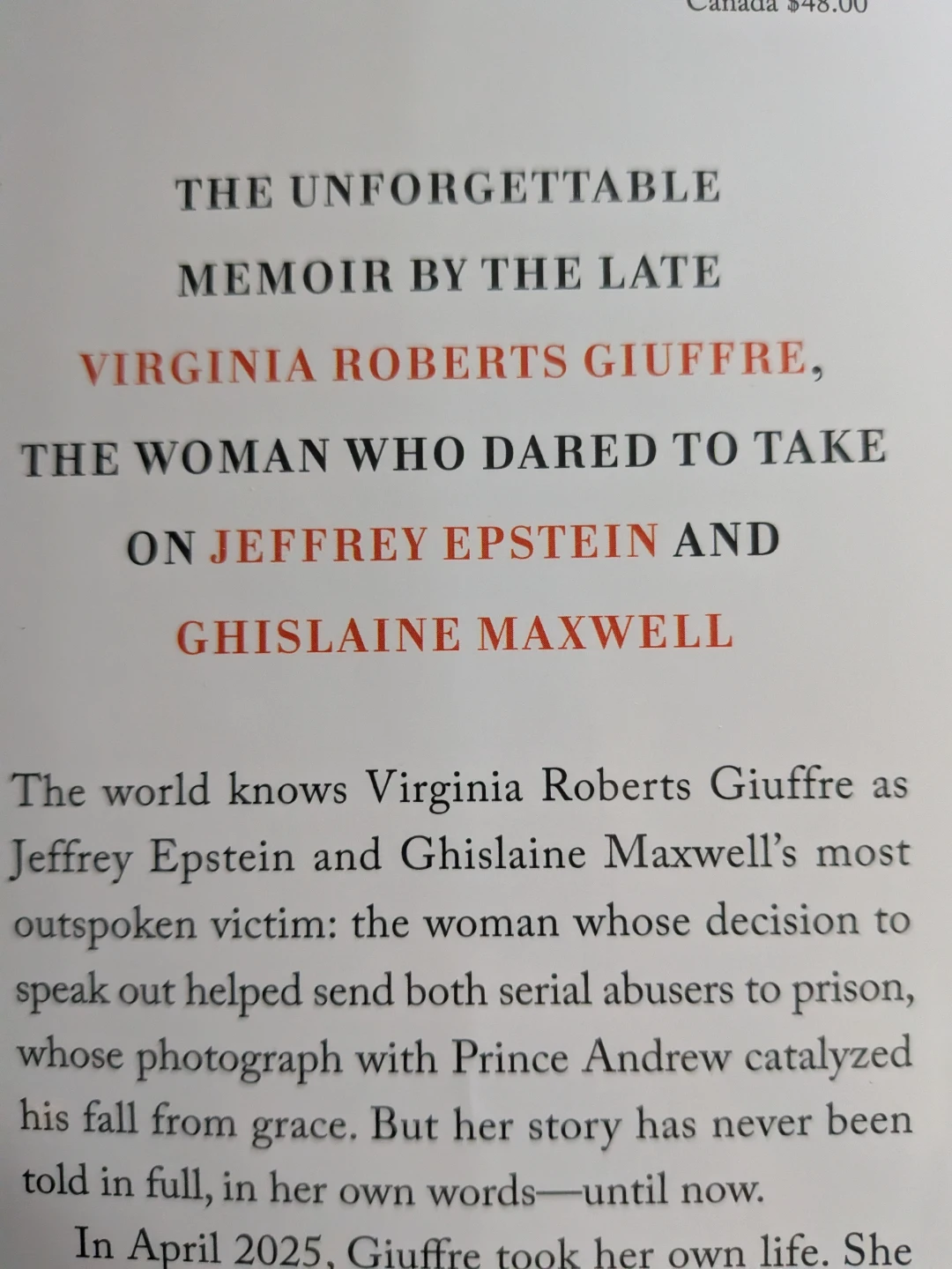 Nobody's Girl Memoir by Virginia Roberts Giuffre - photo 3