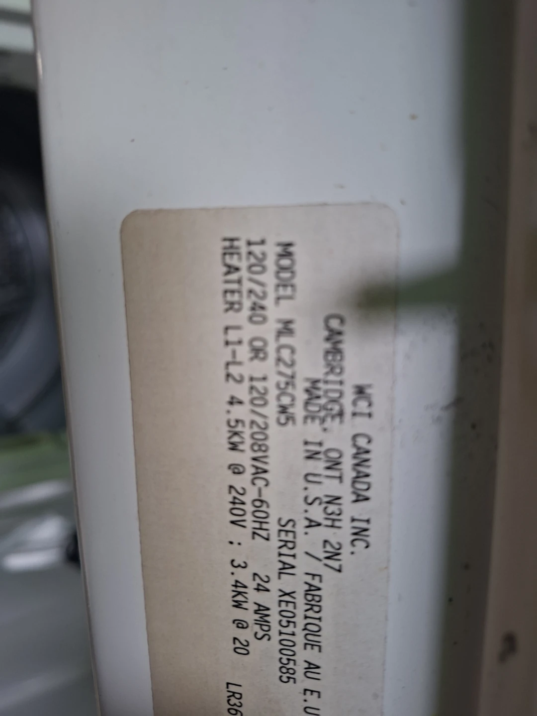 FREE DELIVERY!! Frigidaire Washer/Dryer Stacked $550 - photo 3