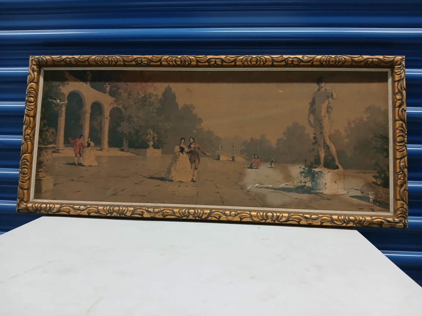 Vintage Framed Landscape Painting - photo 4