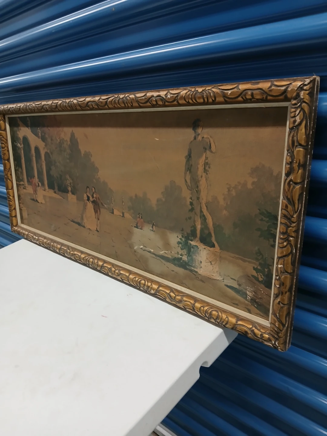 Vintage Framed Landscape Painting - photo 2