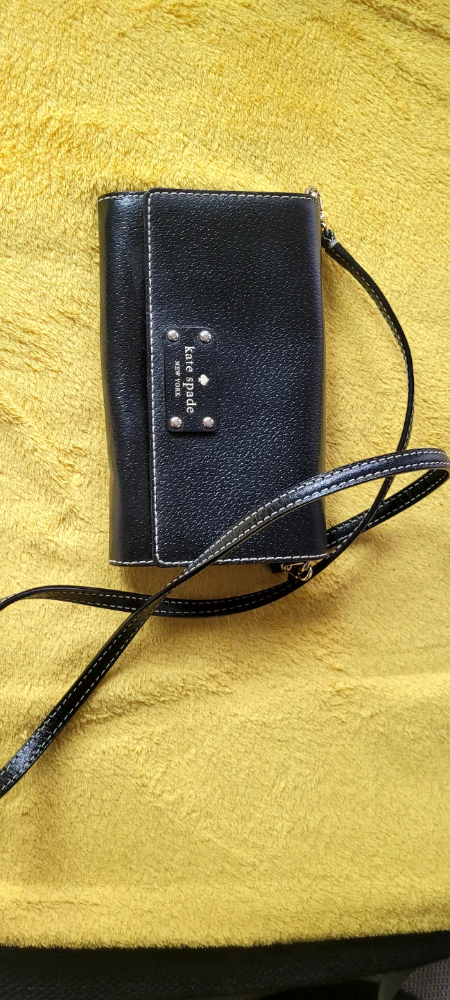 Kate Spade New York Black Leather Wallet Clutch