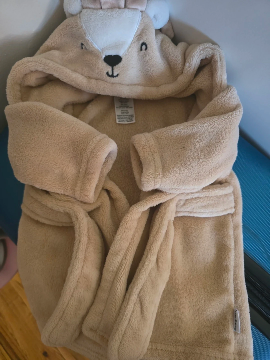 Kids' Fleece Hooded Robe - Bear Design - photo 4