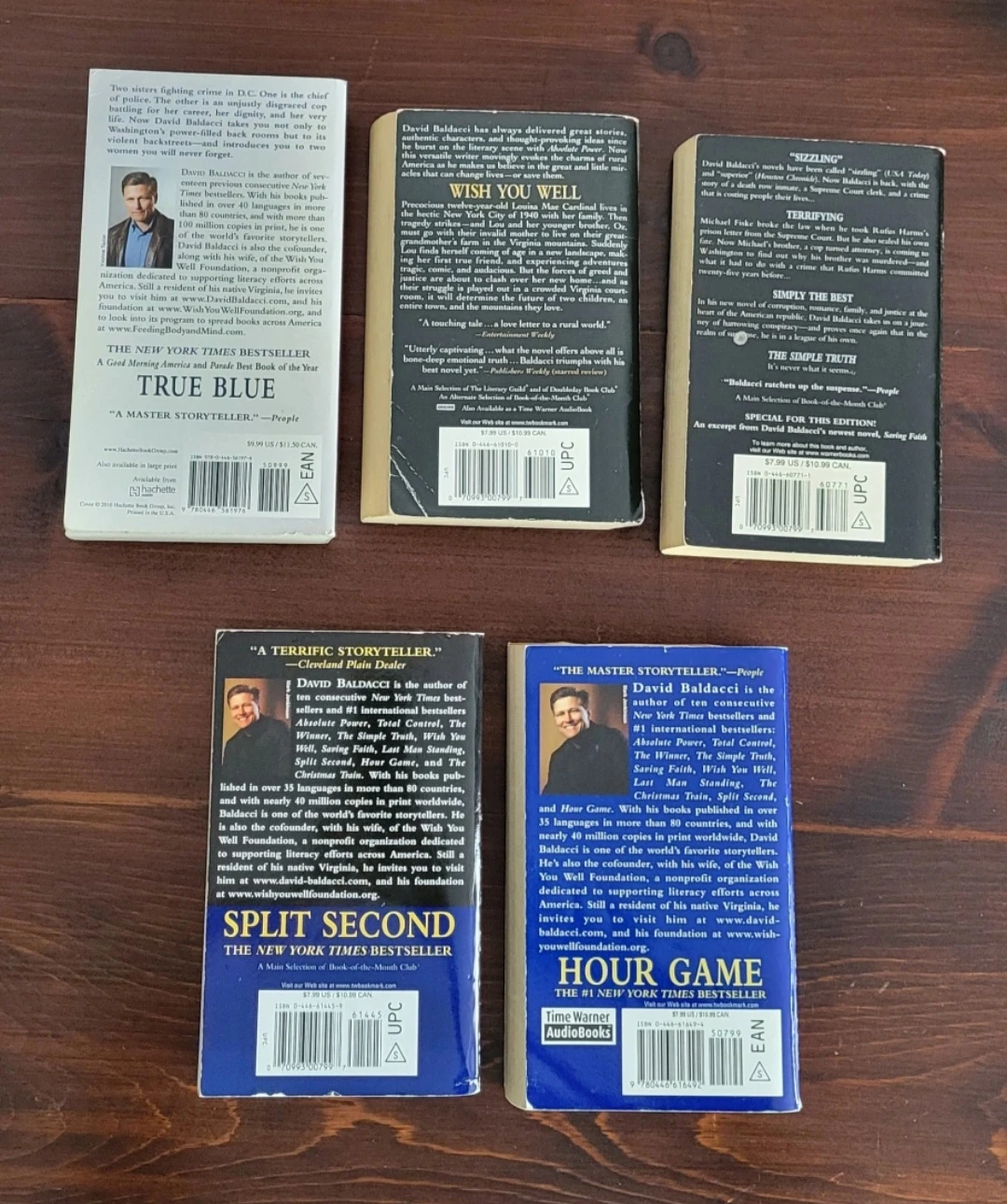 5 David Baldacci Paperback Novels - photo 2