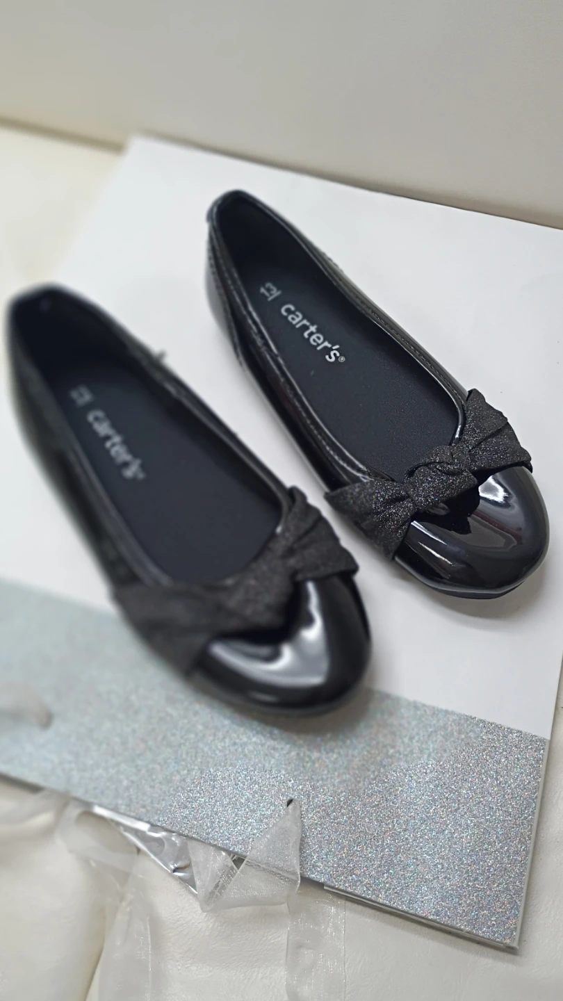 Carter's Black Patent Ballet Flats Size 13