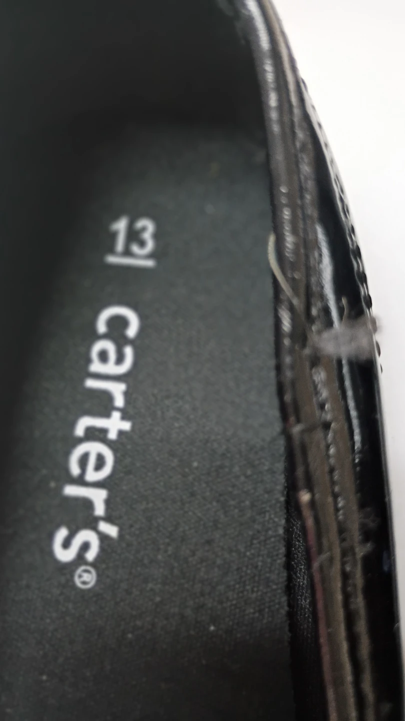 Carter's Black Patent Ballet Flats Size 13 - photo 3