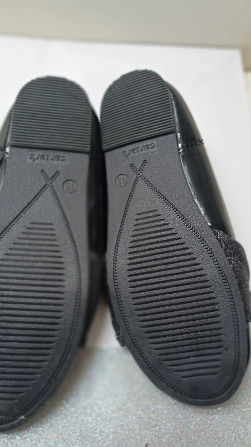 Carter's Black Patent Ballet Flats Size 13 - photo 5