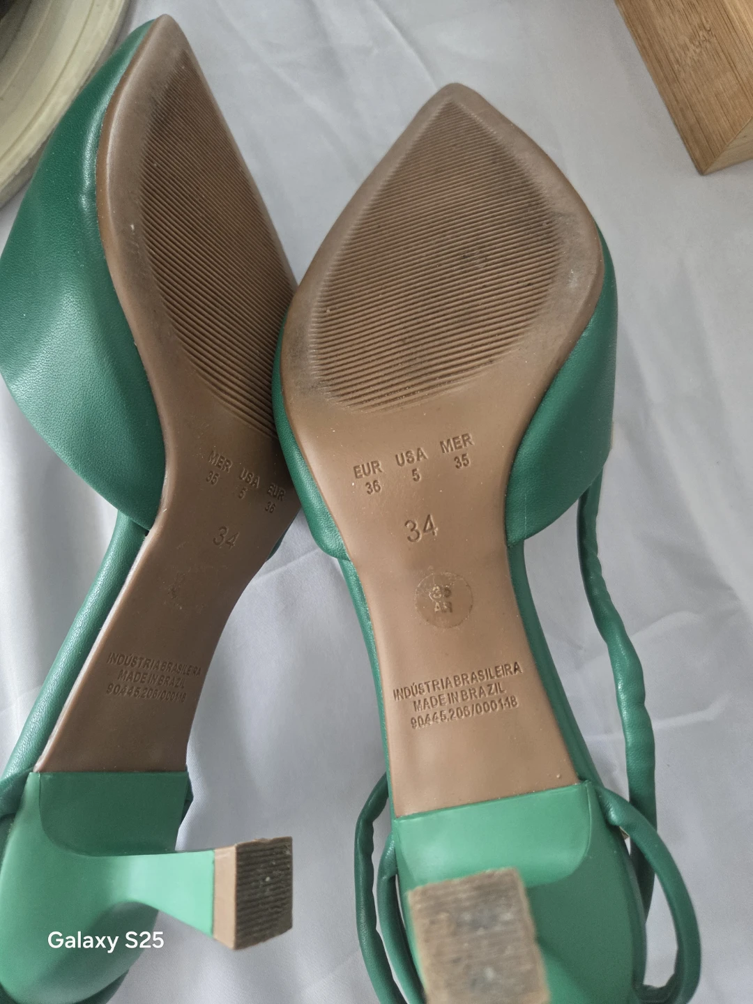 Green Strappy Pointed-Toe Heels - photo 2