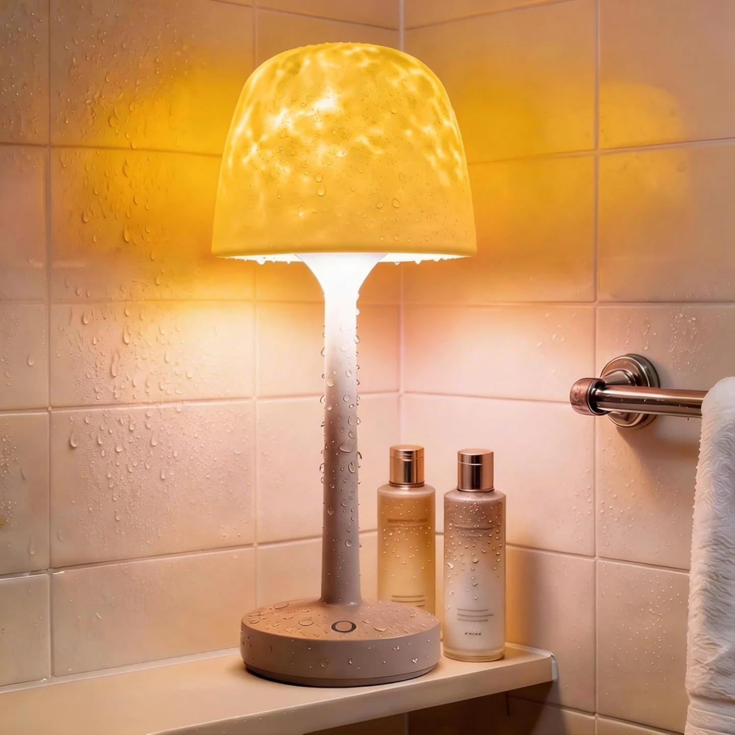 Bathroom Shower Lamp with 16 Color Ocean Wave Projector ⚽