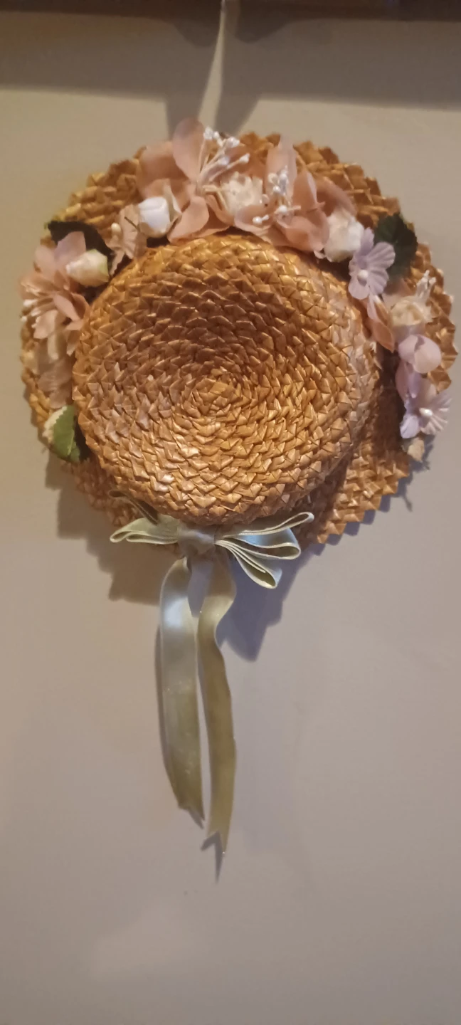 Summer Straw Hat Wreath