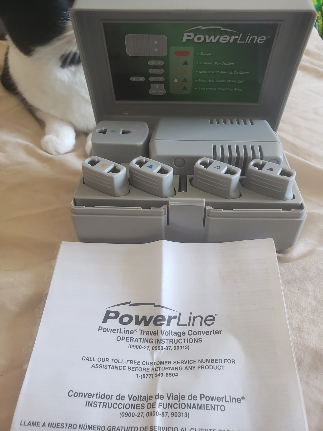 PowerLine Travel Voltage Converter with Adapters
