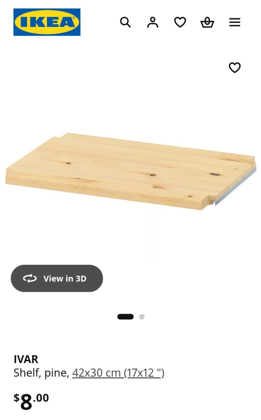 IKEA IVAR Pine Wood Shelving Unit - photo 4