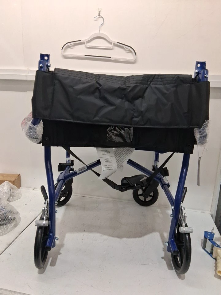 NEW: Medline Ultralight Transport Chair Wheelchair– 19" Seat - photo 4