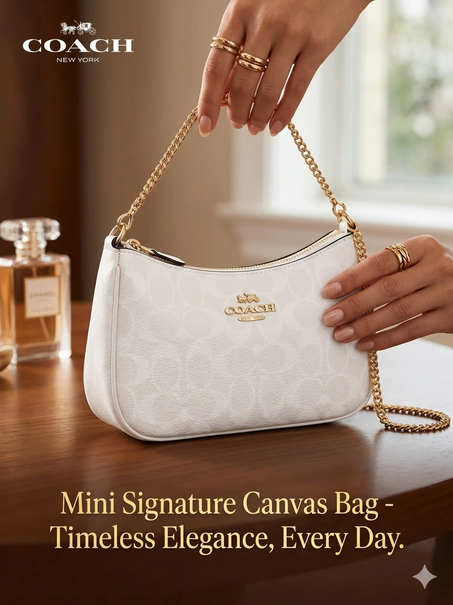 Coach Mini Signature Canvas Bag