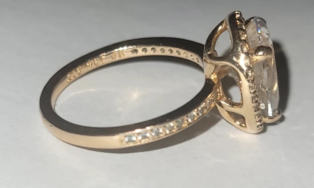 Pandora Pear Cut Halo Ring - photo 2