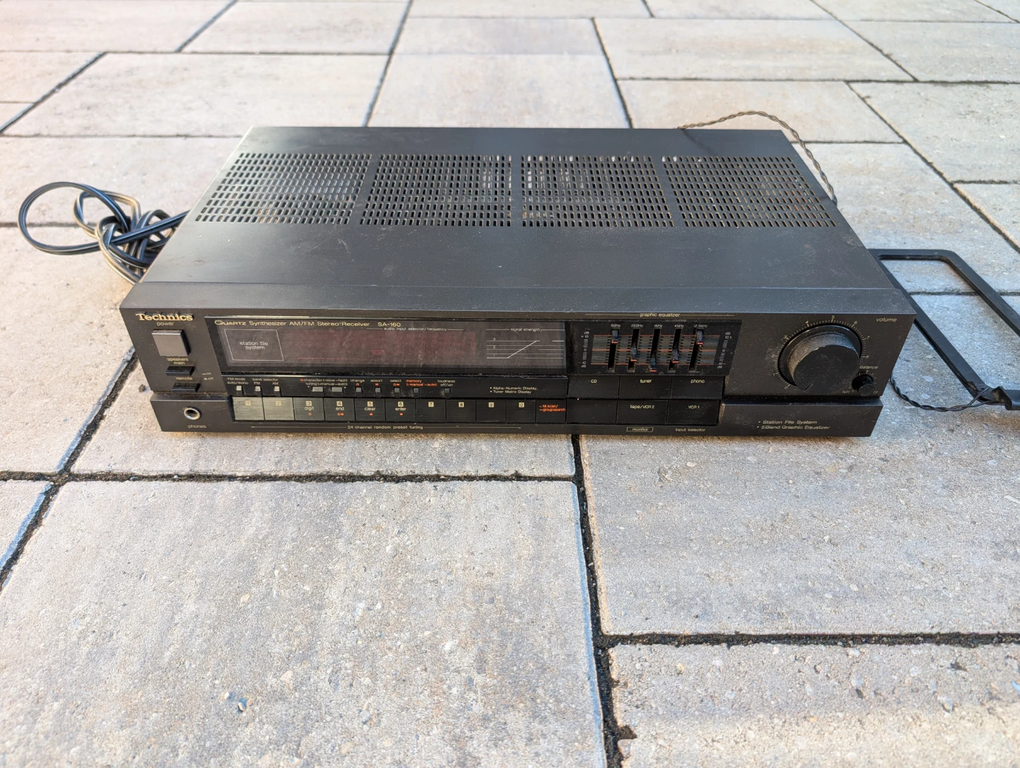 Technics SA-160 Quartz Synthesizer AM/FM Stereo Receiver TESTED