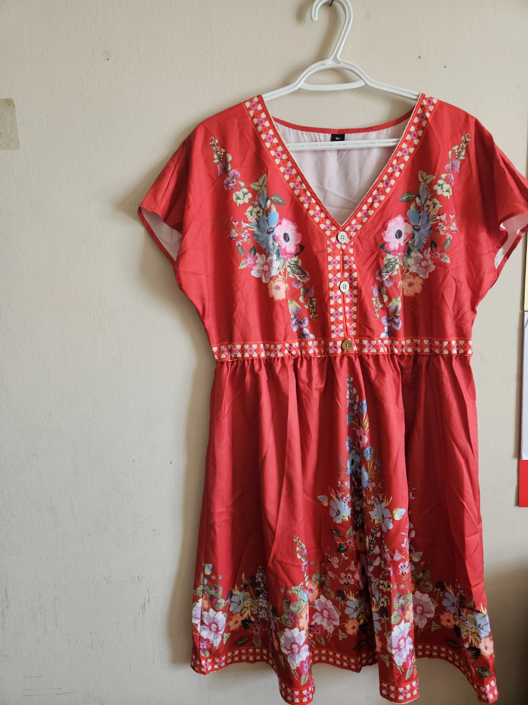 Red Floral Dress