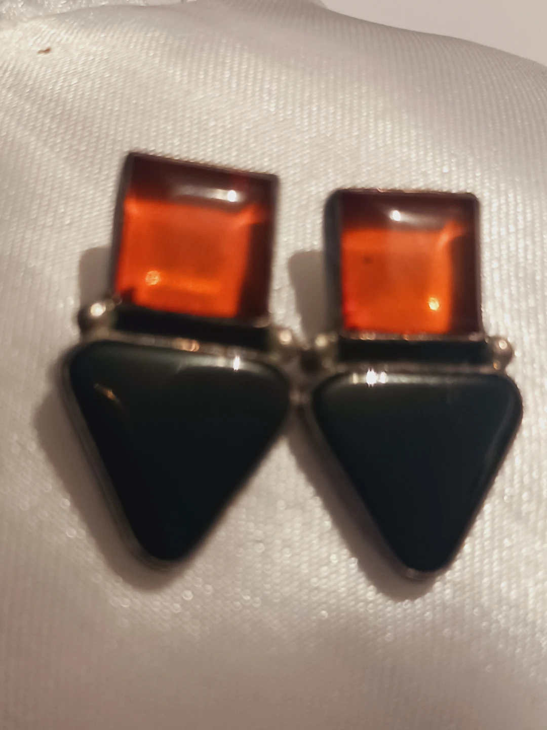 L. GANADO 925 Native American Designer Signed Sterling Earrings - photo 2