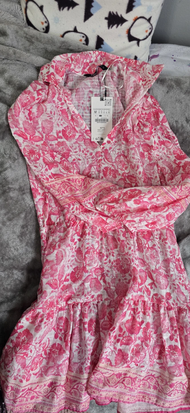 Zara Floral Mini Dress - Size M - photo 4