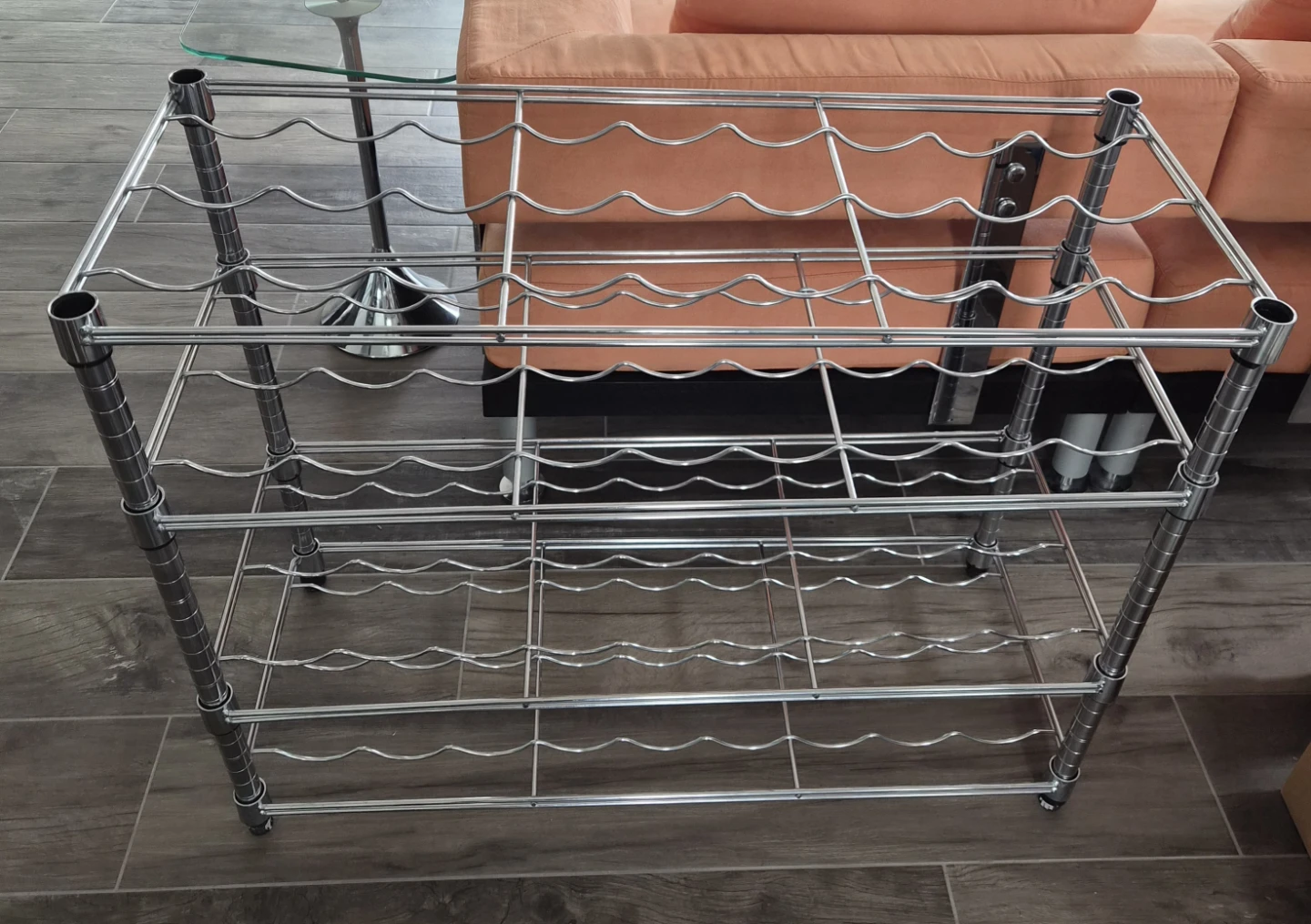 Chrome Wire Wine Rack