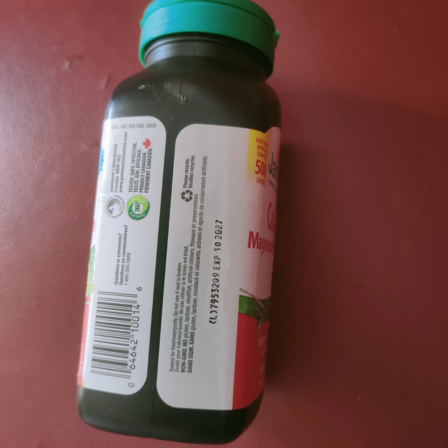 Jamieson Calcium Magnesium + D3 500 Caplets - photo 2