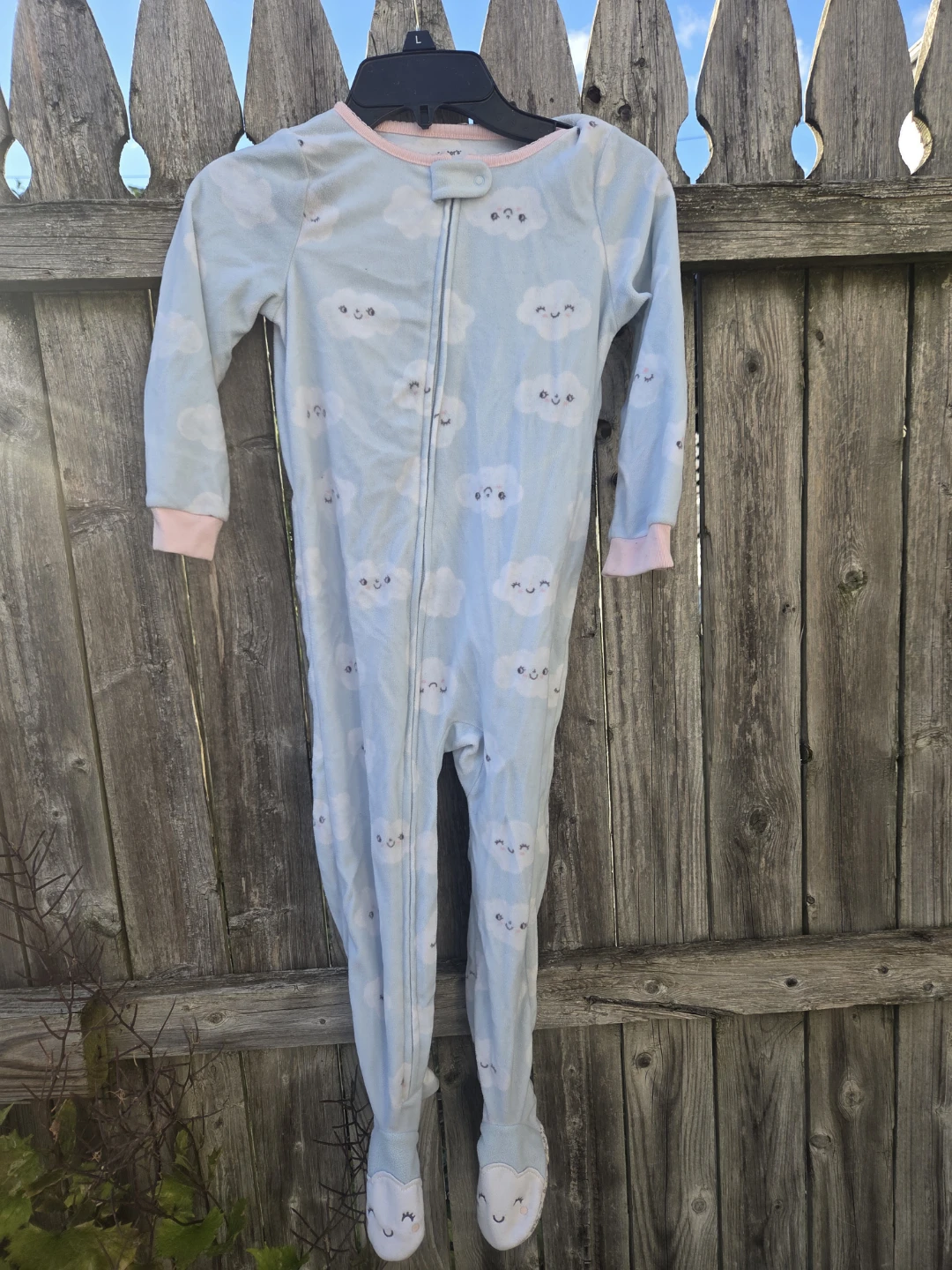 Carter's Footed Pajamas Size 4T Clouds