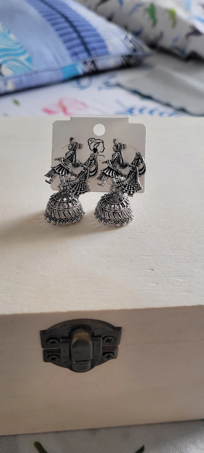 Tribal Dancer Jhumka Earrings - photo 2