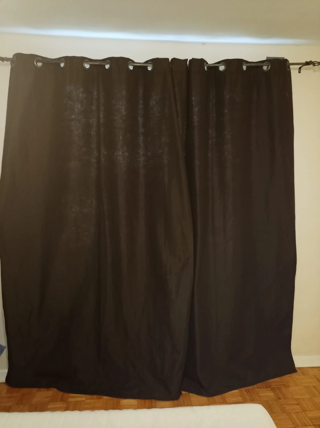 LikeNew~2x 55x95" Curtains+Window Rod/Brackets - photo 2