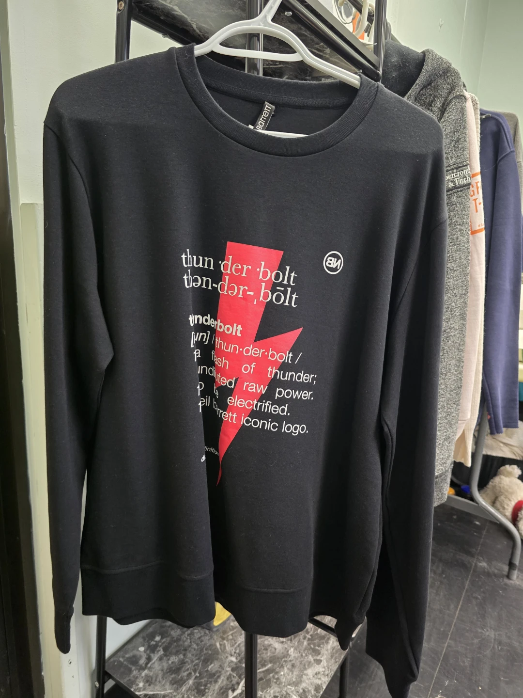 NEW Neil Barrett Black Sweatshirt XL