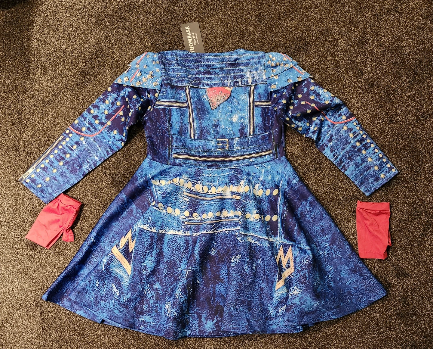 THOMBASE Blue Zipper Costume Dress - photo 3