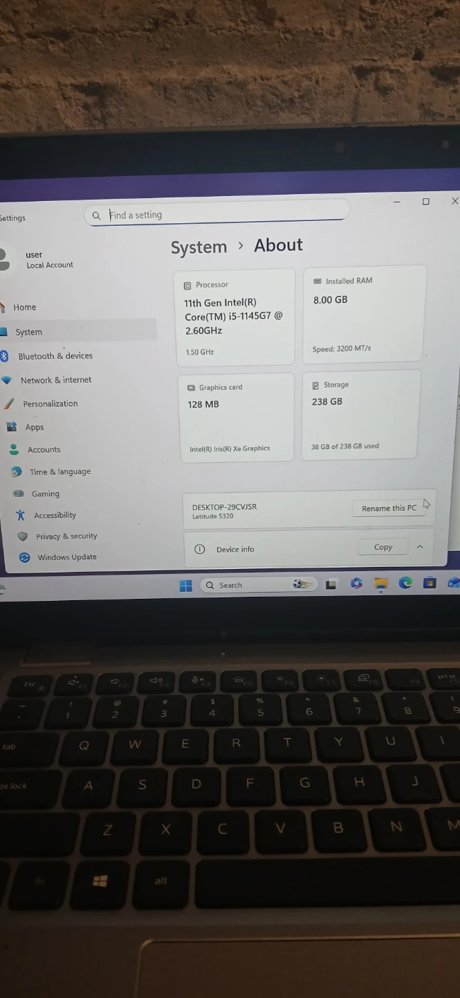 Dell Latitude 5320 13.3 FHD Touch I5-1145G7 8GB 256GB SSD Win 11 - photo 2