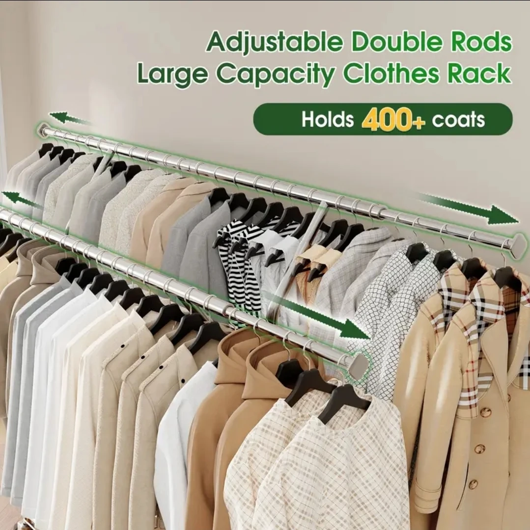Brand new in box - Adjustable Double Rod Clothes Rack - photo 5