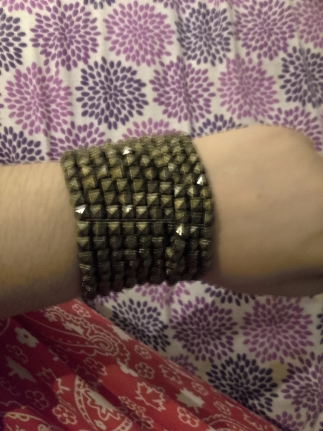 Spiked Bronze Cuff Bracelet ⚽