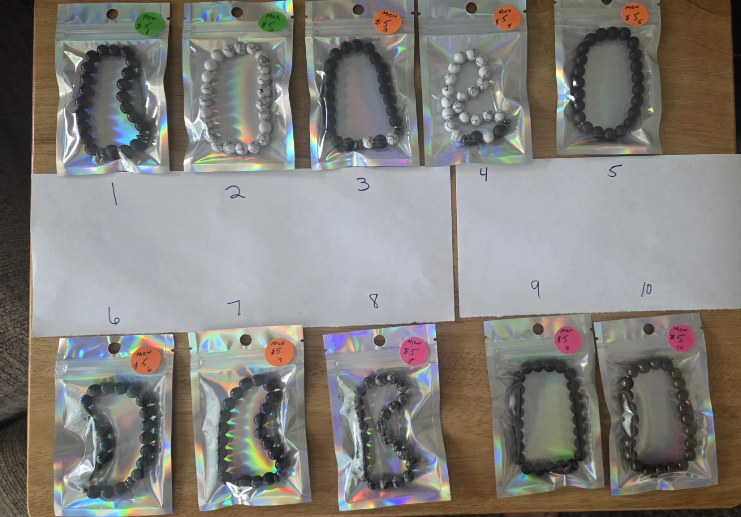 Men's Assorted Beaded Bracelets. $5 dollars each - photo 2