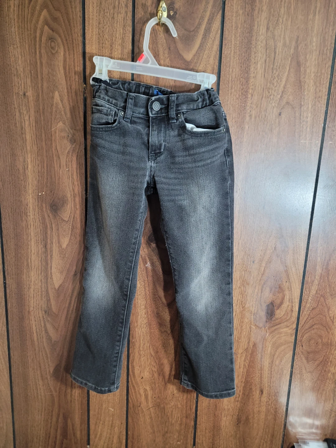 Boys' Black Slim Denim Jeans Size 6 Standard