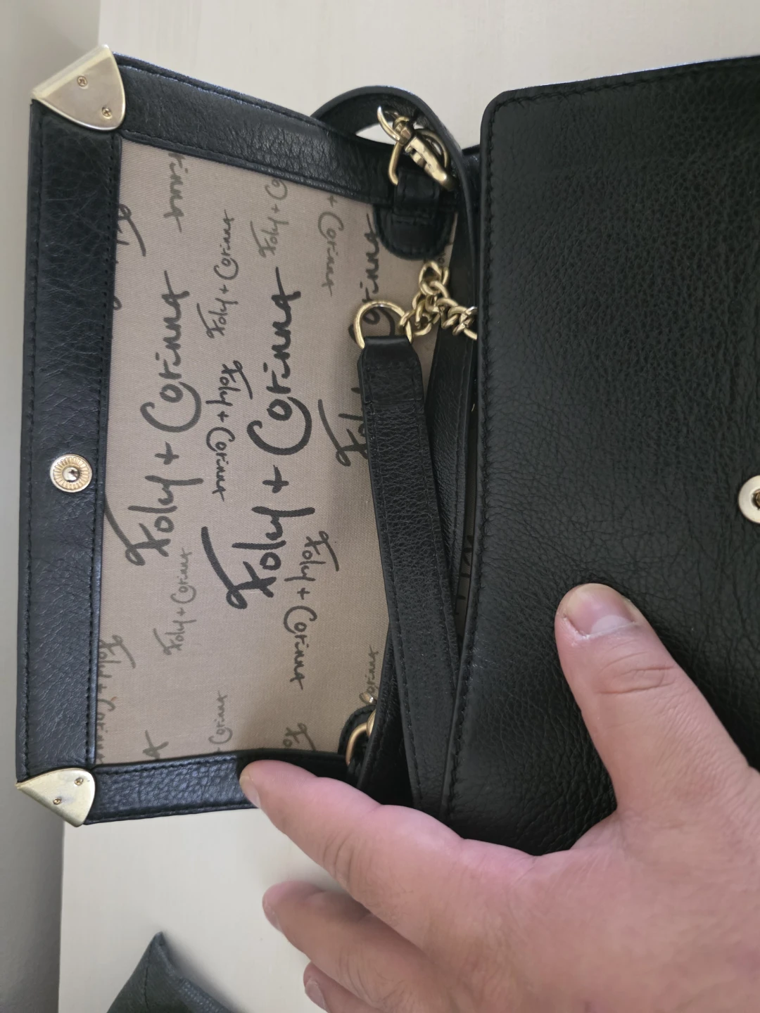 Foley + Corinna Black Leather Clutch/Wallet - photo 3