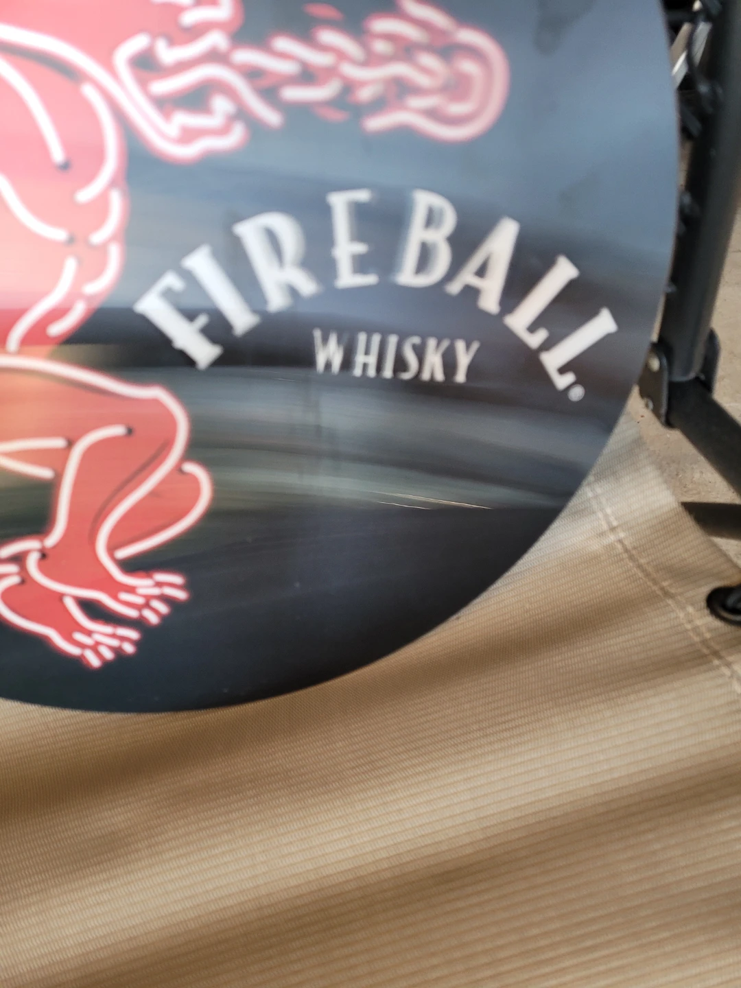 Fireball Whisky Sign 14 inch wood sign - photo 2