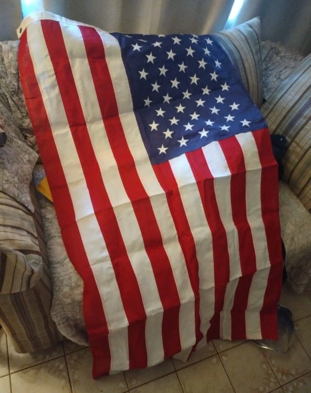 Valley Forge Flag 100% Cotton USA 250th Birthday 4th of July