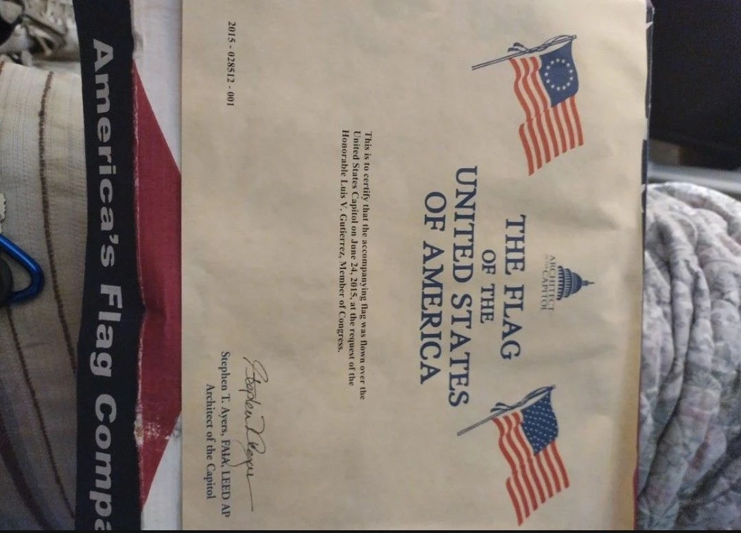 Valley Forge Flag 100% Cotton USA 250th Birthday 4th of July - photo 3