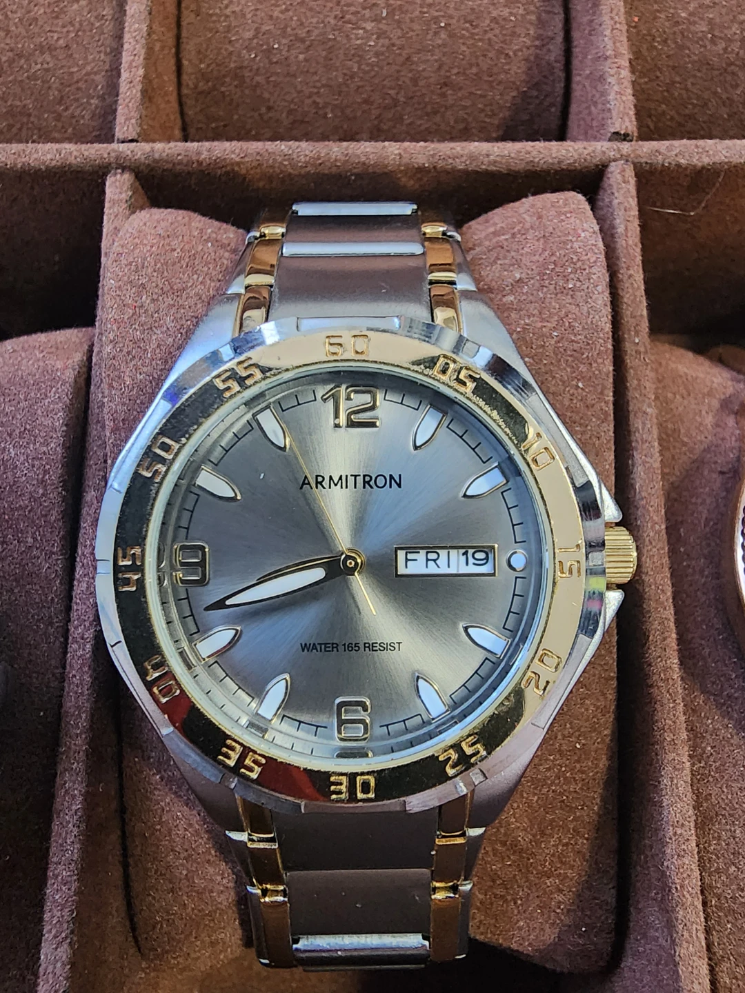 ⚽ Armitron Men's Watch - Silver and Gold Tone