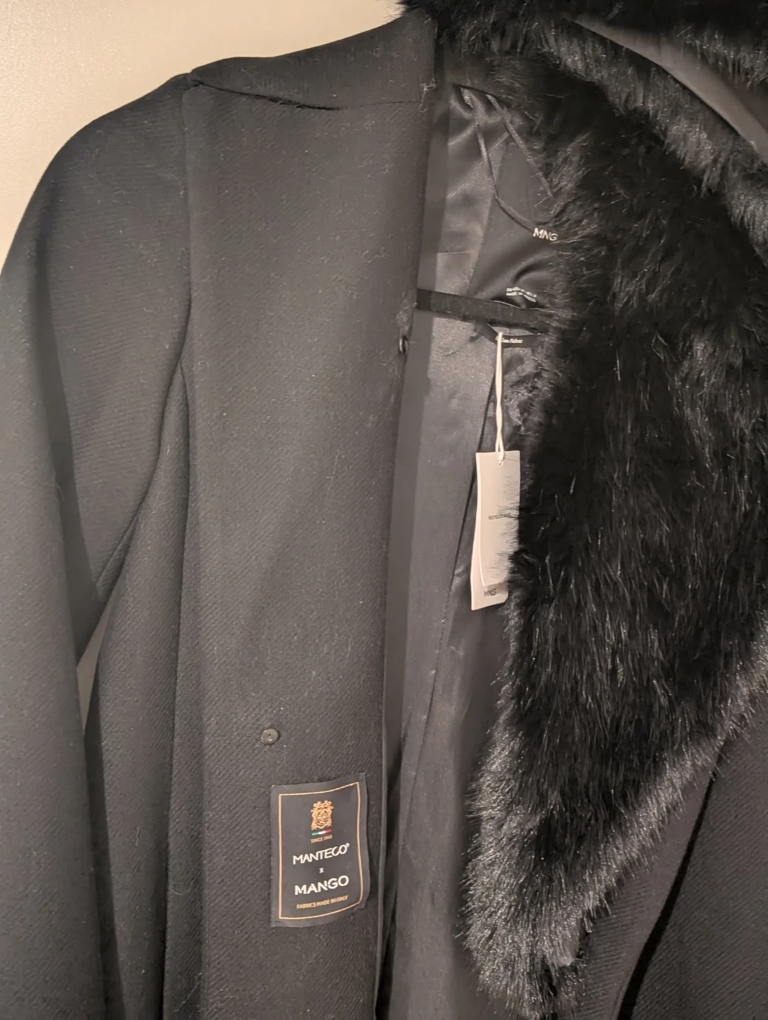 Mango Wool Coat with removable Fur Collar - photo 4