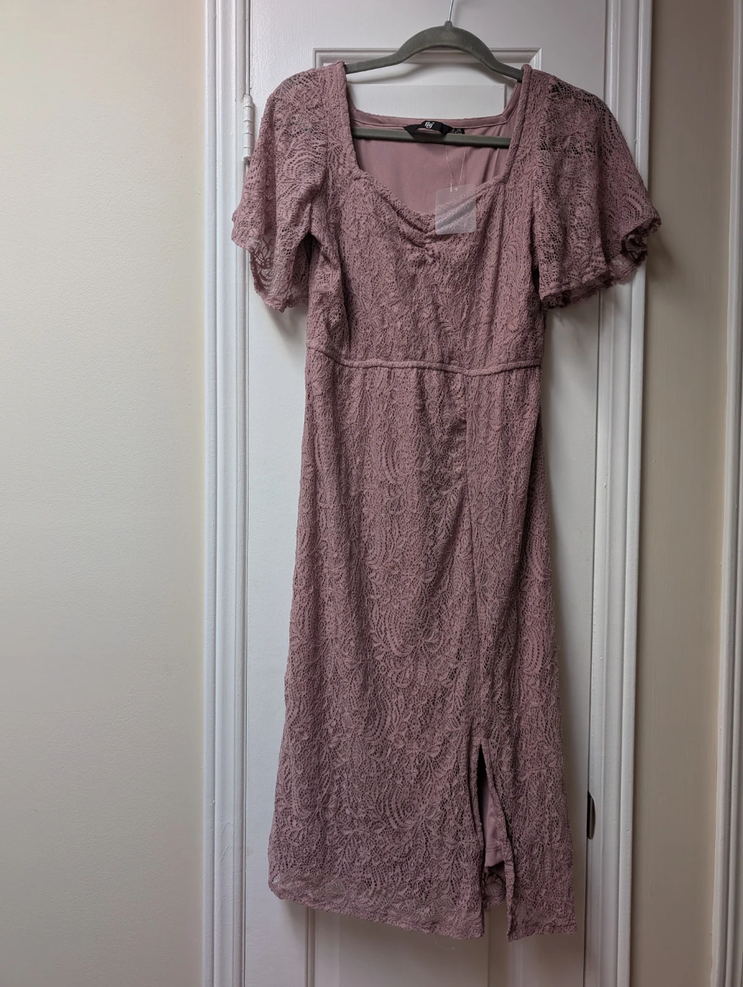 Fig Lace Dress - Dusty Rose XS
