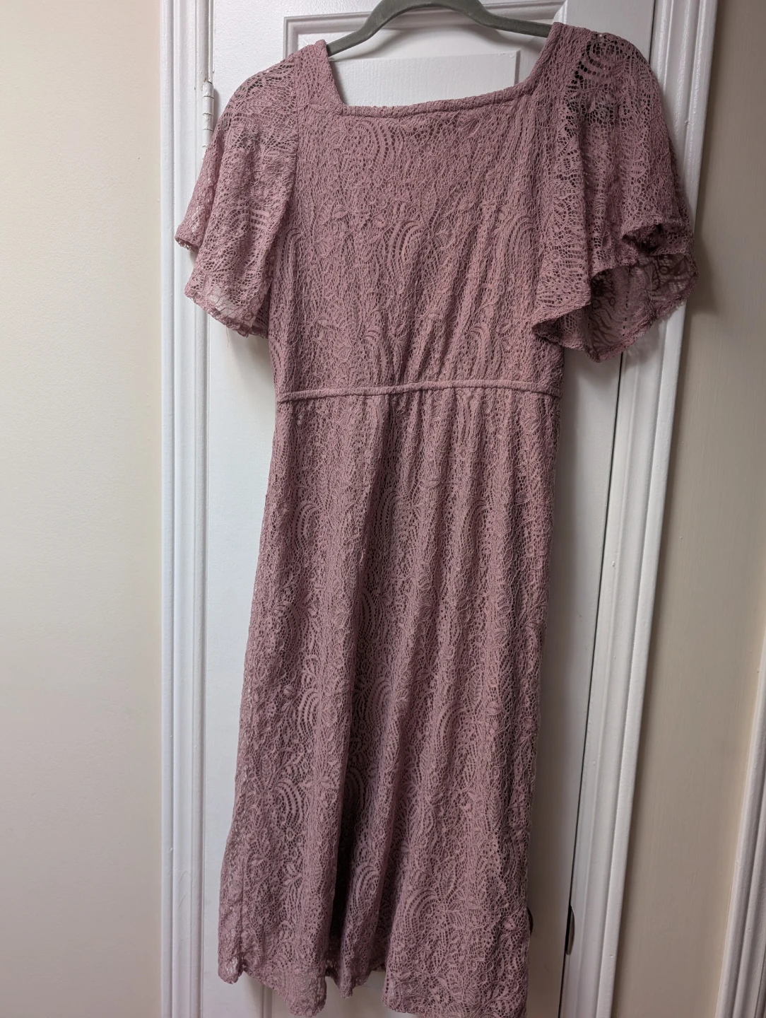 Fig Lace Dress - Dusty Rose XS - photo 2
