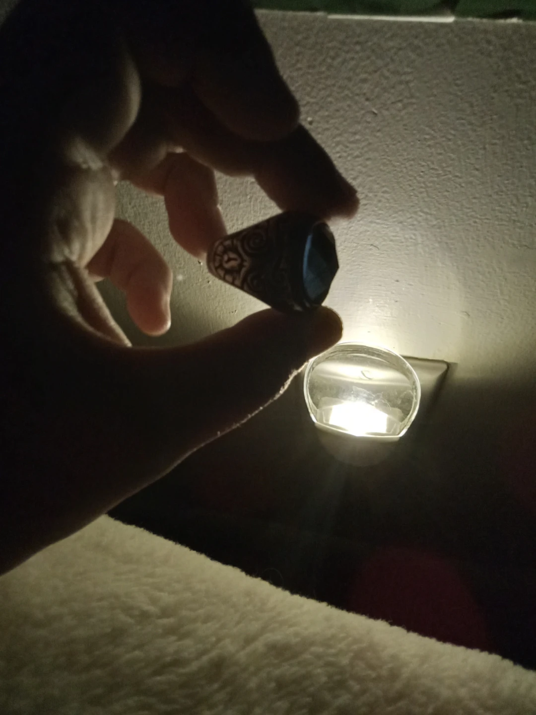 Decorative Ring with Blue Stone - photo 2