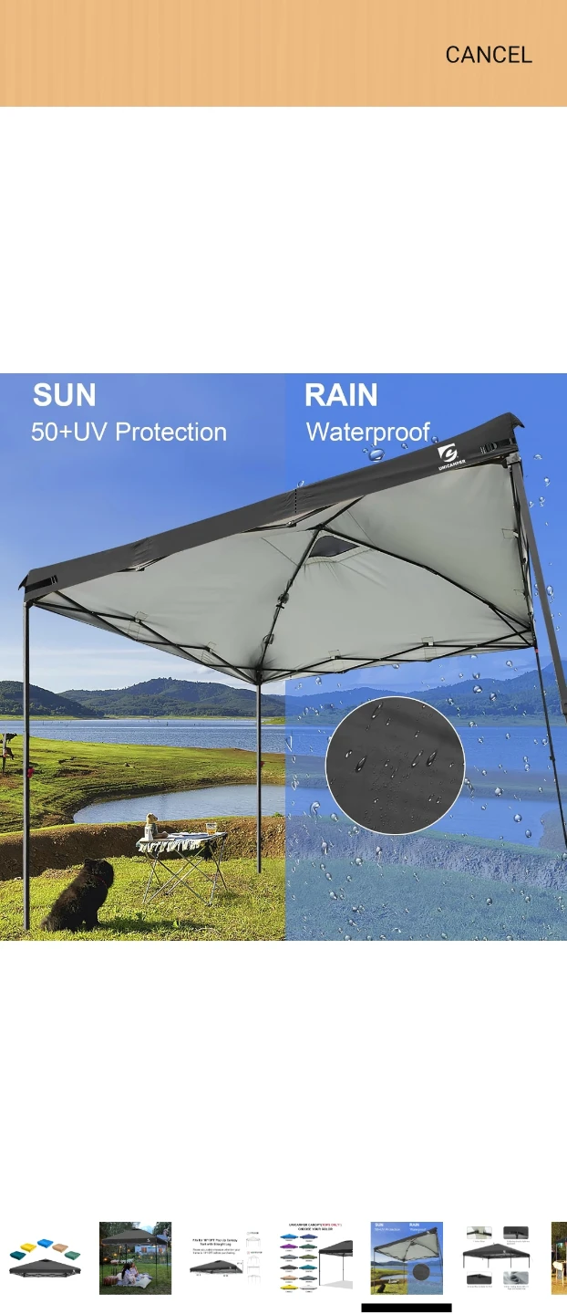 ABCCANOPY 10x10 Pop-Up Canopy Tent Replacement Canopy Top - photo 2