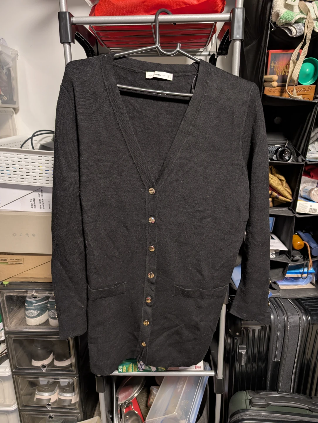 Zara longline v-neck cardigan