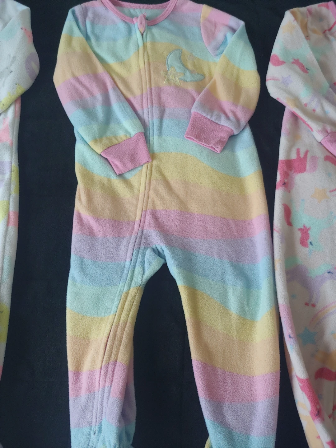 3 Baby Girls Footed Pajamas Bundle 2T ⚽ - photo 4