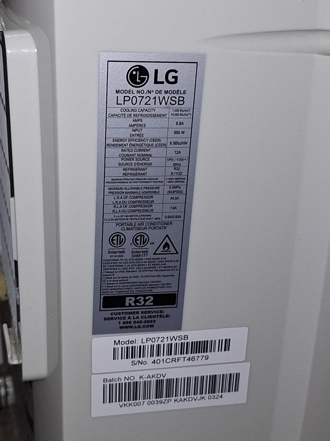 LikeNew-LG Air Conditioner 7-10 000 BTU - photo 4