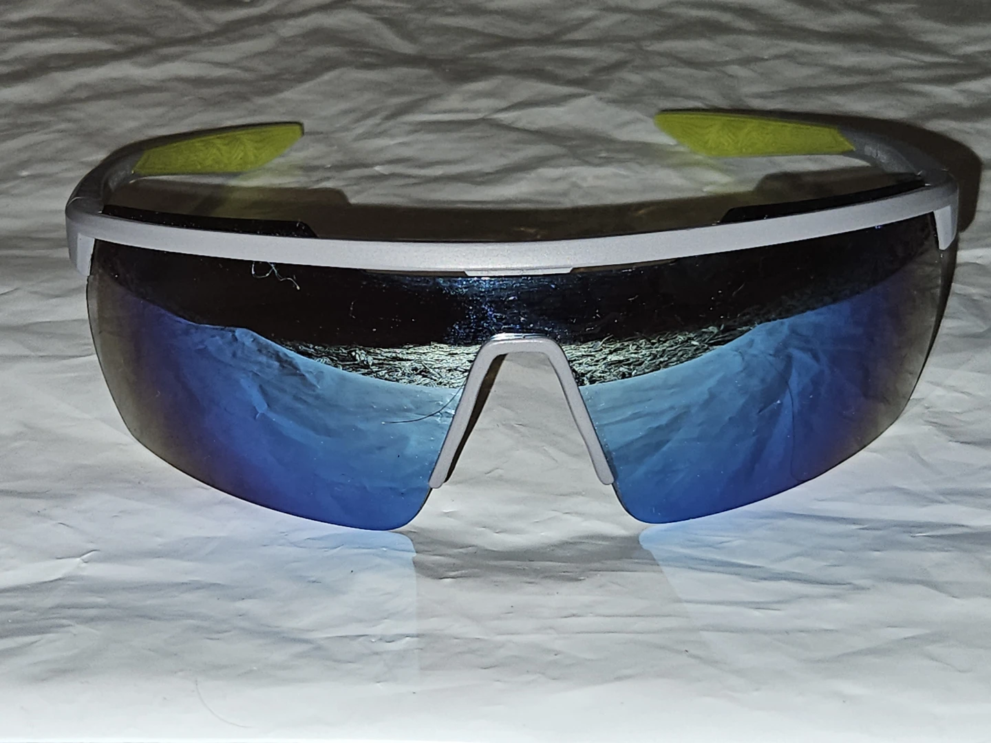 Sport Sunglasses with Blue Mirror Lenses